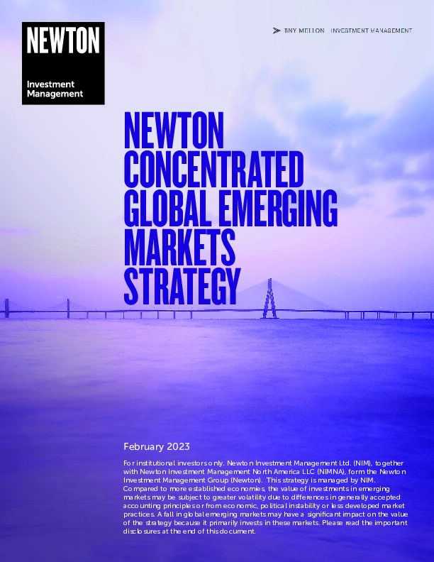 US Concentrated Global Emerging Markets brochure