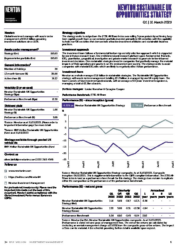 UK Inst Sustainable UK Opportunities strategy factsheet