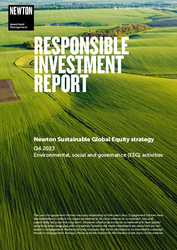 RI report Sustainable global equity