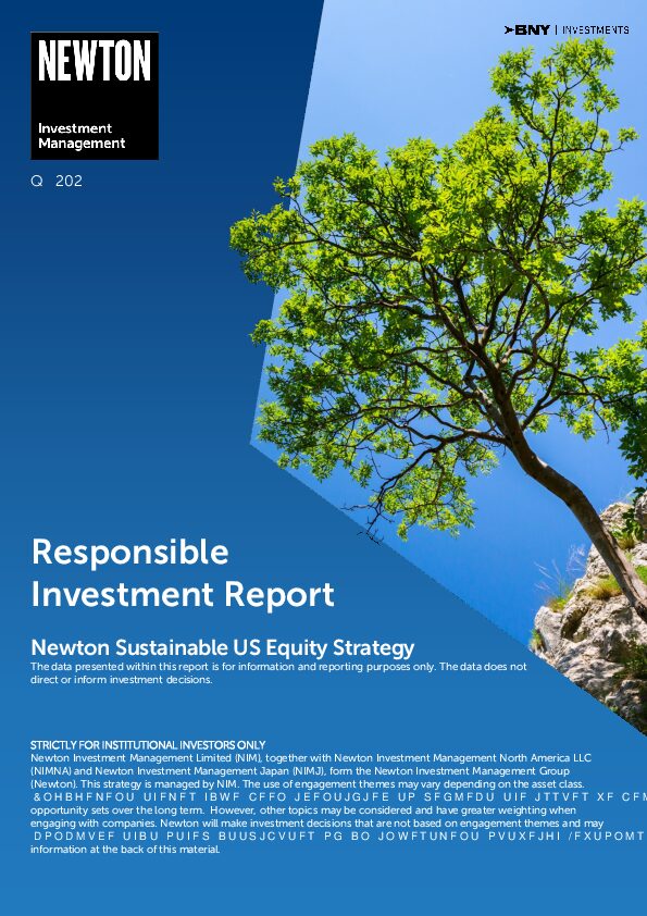 US RI report Sustainable US Equity